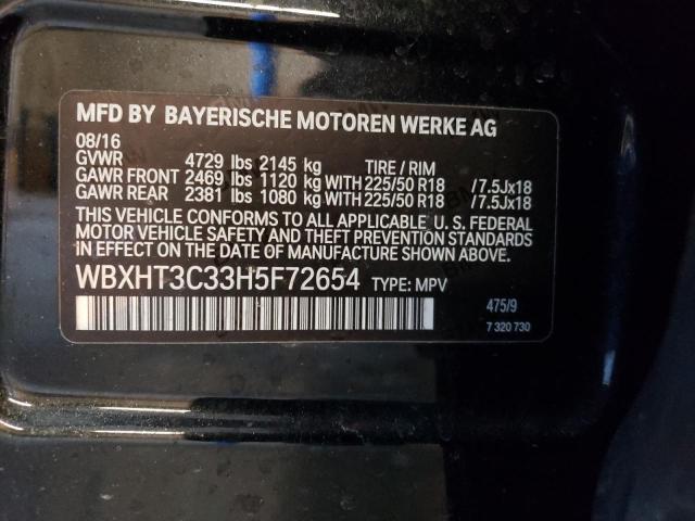 WBXHT3C33H5F72654 BMW X1 Xdrive28i