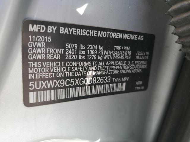 5UXWX9C5XG0D82633 BMW X3 Xdrive28i
