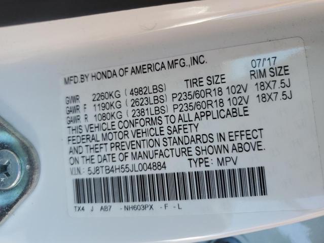 5J8TB4H55JL004884 Acura Rdx Technology