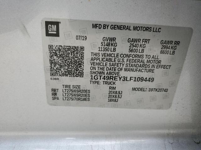 1GT49REY3LF109449 GMC Sierra K2500 Denali