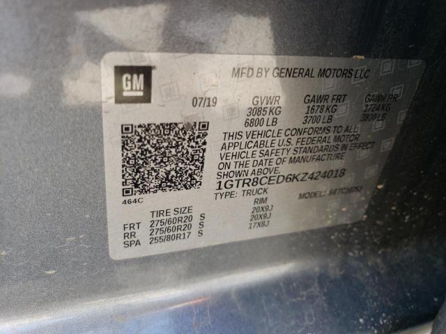 1GTR8CED6KZ424018 GMC Sierra C1500 Elevation