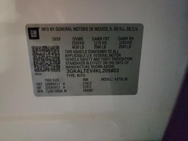 3GKALTEV4KL205803 GMC Terrain Sle