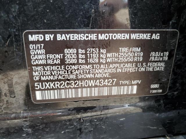 5UXKR2C32H0W43427 BMW X5 Sdrive35i