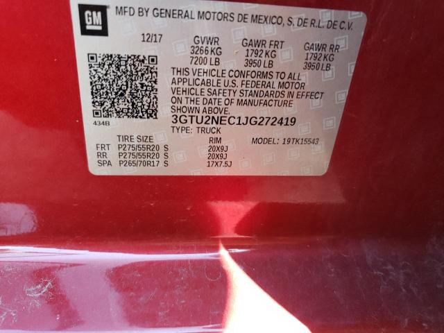 3GTU2NEC1JG272419 GMC Sierra K1500 Slt