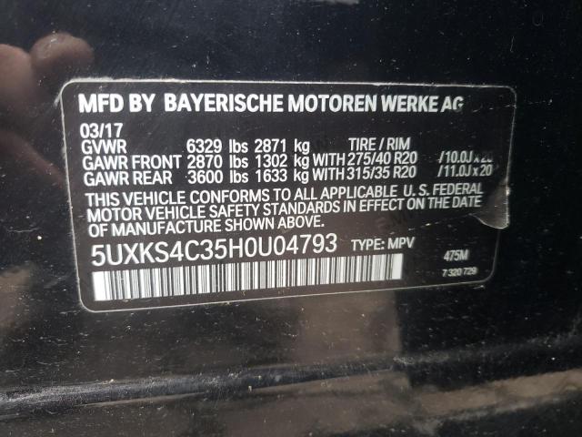 5UXKS4C35H0U04793 BMW X5 Xdrive35d