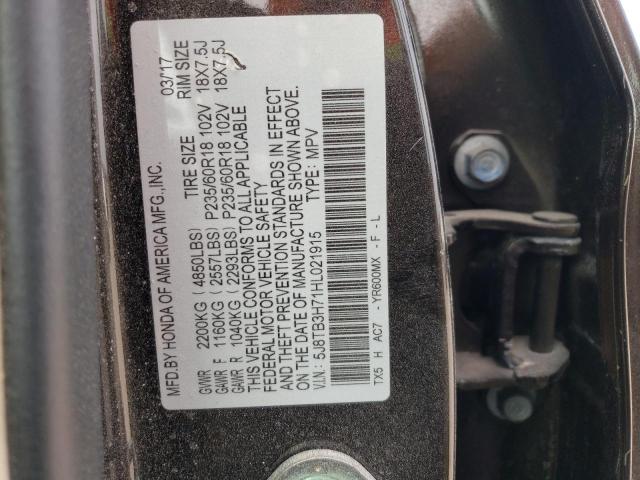 5J8TB3H71HL021915 Acura Rdx Advance