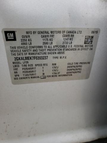 2GKALMEK7F6393237 GMC Terrain Sle