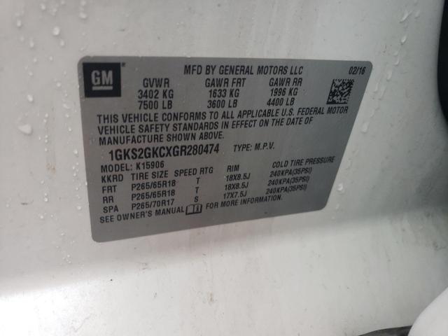1GKS2GKCXGR280474 GMC Yukon Xl K1500 Slt