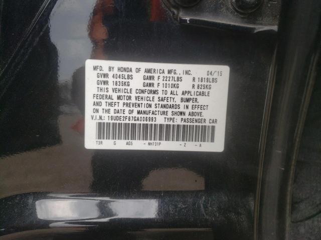 19UDE2F87GA006993 Acura Ilx Premium Tech