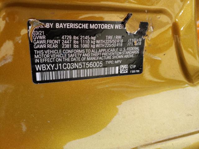 WBXYJ1C03N5T56005 BMW X2 Xdrive28i