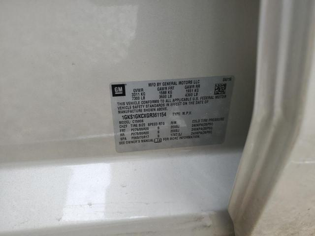1GKS1GKCXGR361154 GMC Yukon Xl C1500 Slt
