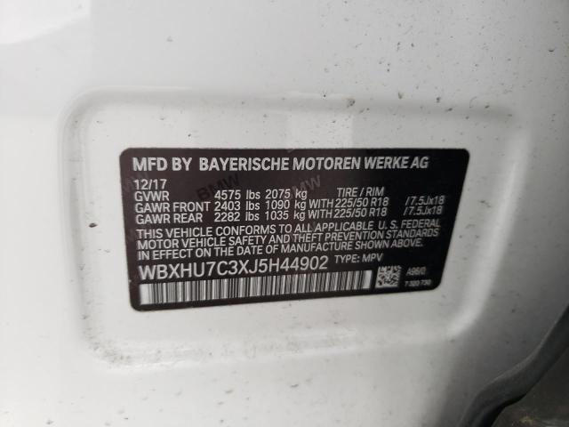 WBXHU7C3XJ5H44902 BMW X1 Sdrive28i