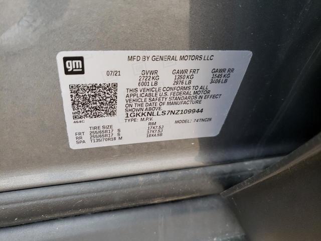 1GKKNLLS7NZ109944 GMC Acadia At4