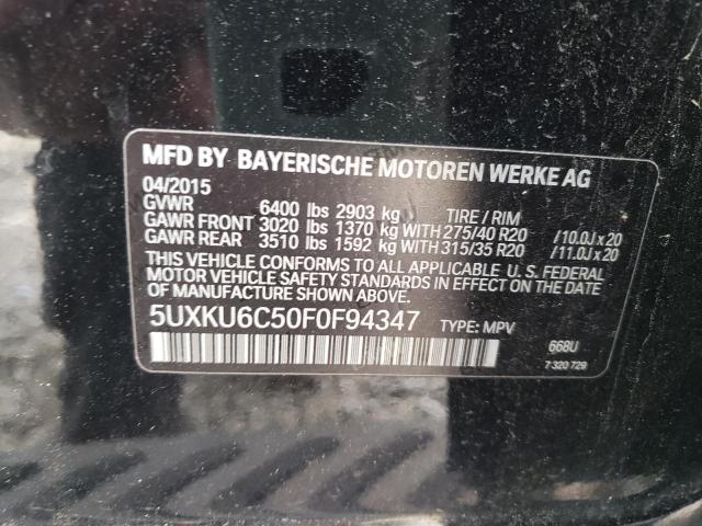 5UXKU6C50F0F94347 BMW X6 Xdrive50i