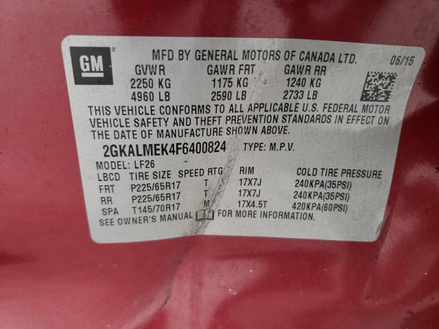 2GKALMEK4F6400824 GMC Terrain Sle