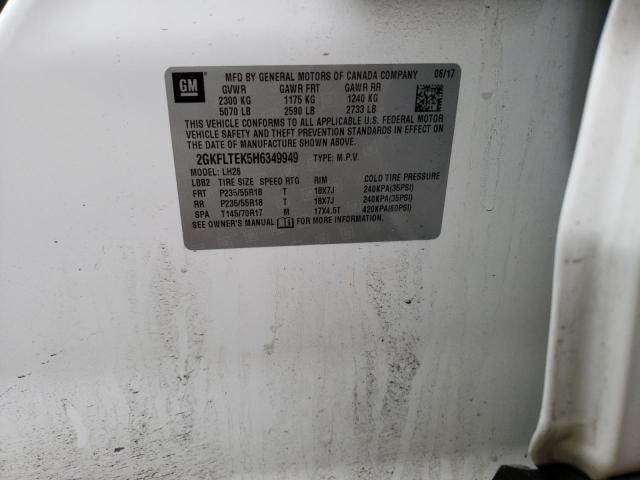 2GKFLTEK5H6349949 GMC Terrain Sle