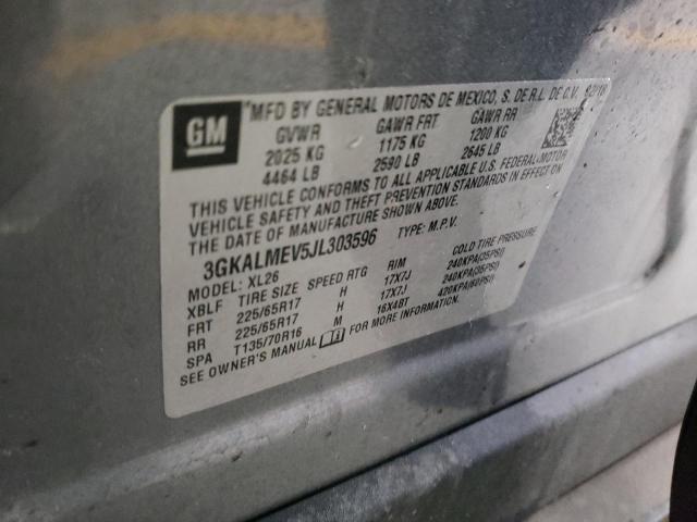 3GKALMEV5JL303596 GMC Terrain Sle