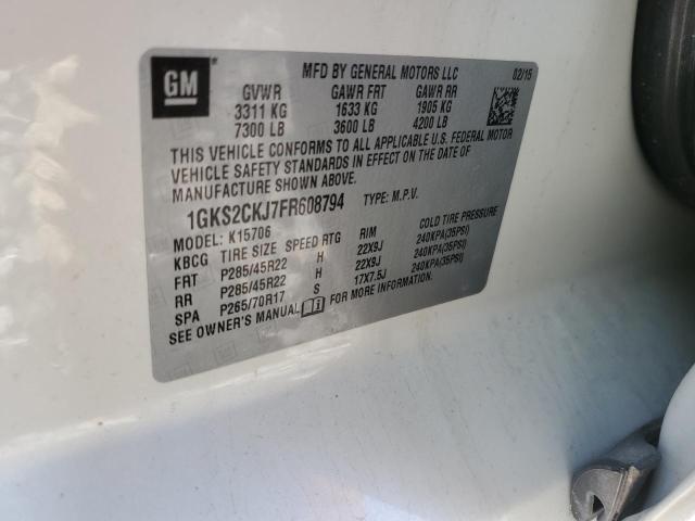 1GKS2CKJ7FR608794 GMC YUKON DENALI