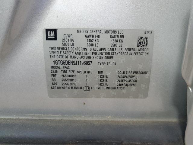 1GTG5DEN9J1196057 GMC CANYON SLT