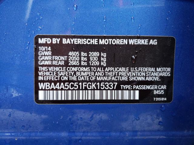 WBA4A5C51FGK15337 BMW 428 I Gran Coupe