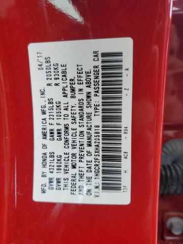 1HGCR2F5XHA205818 Honda Accord Sport