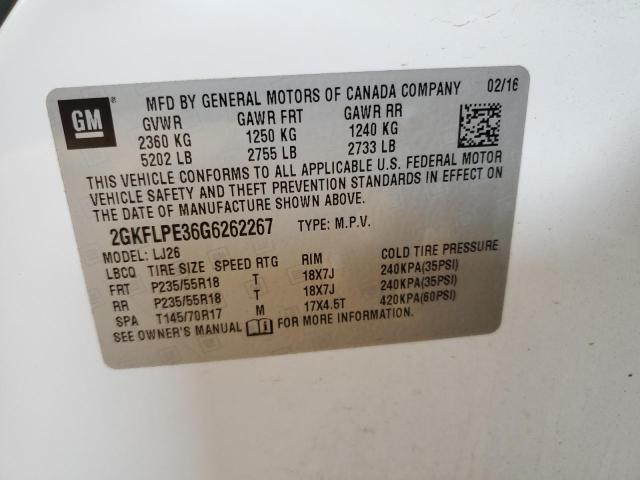 2GKFLPE36G6262267 GMC Terrain Slt