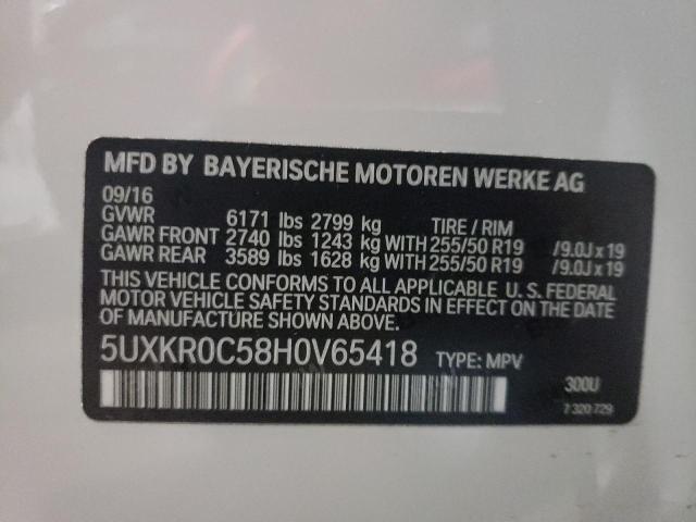 5UXKR0C58H0V65418 BMW X5 Xdrive35i