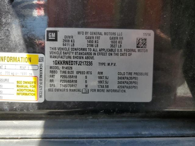 1GKKRNED7FJ217236 GMC ACADIA SLE