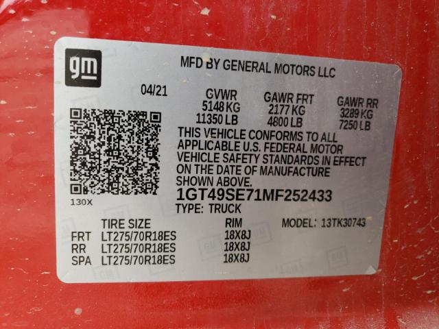 1GT49SE71MF252433 GMC Sierra K3500