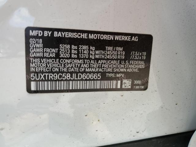 5UXTR9C58JLD60665 BMW X3 Xdrive30i