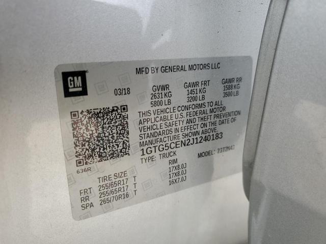 1GTG5CEN2J1240183 GMC CANYON SLE
