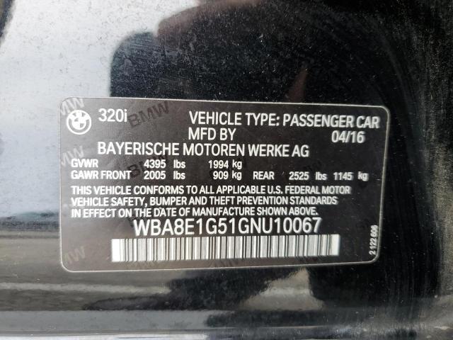 WBA8E1G51GNU10067 BMW 320 I