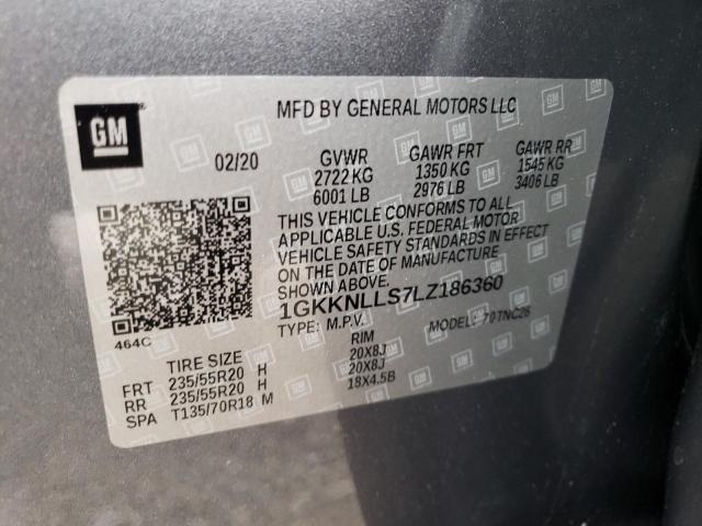 1GKKNLLS7LZ186360 GMC Acadia At4