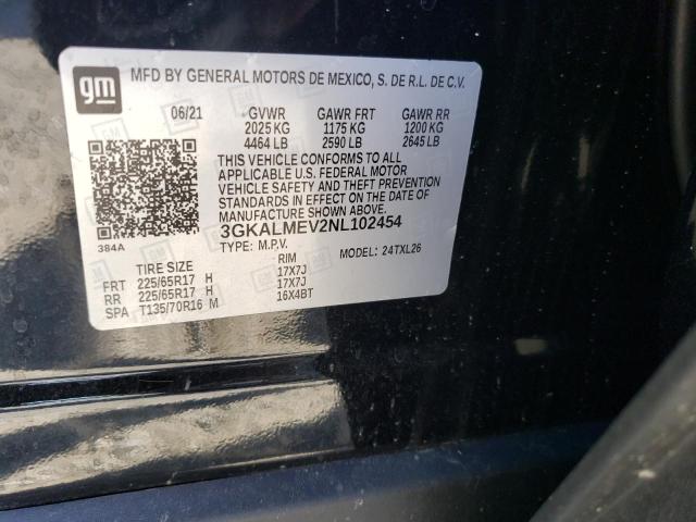3GKALMEV2NL102454 GMC Terrain Sle