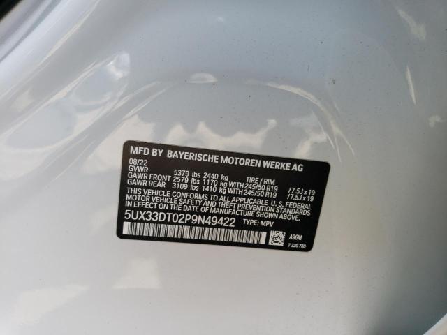 5UX33DT02P9N49422 BMW X4 Xdrive30i