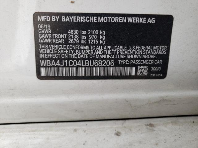 WBA4J1C04LBU68206 BMW 430i Gran Coupe