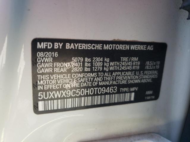 5UXWX9C50H0T09463 BMW X3 Xdrive28i