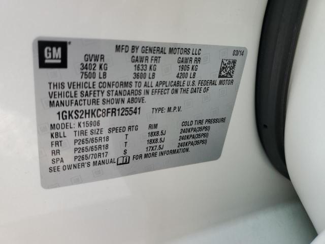 1GKS2HKC8FR125541 GMC Yukon Xl K1500 Slt