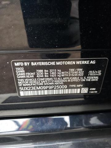 5UX23EM09P9P25009 BMW X7 Xdrive40i