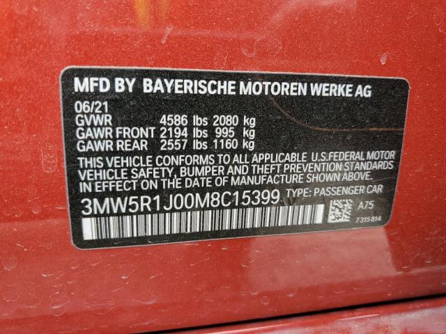 3MW5R1J00M8C15399 BMW 330I