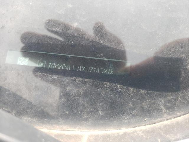 1GKKNLLAXHZ149818 GMC ACADIA SLE