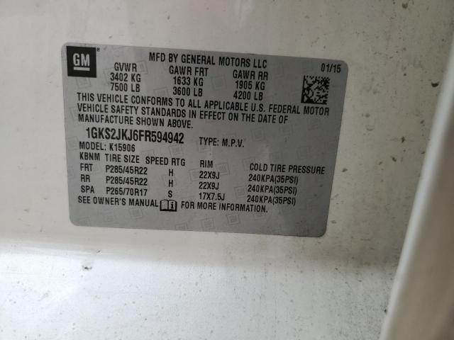 1GKS2JKJ6FR594942 GMC YUKON XL DENALI