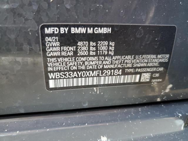 WBS33AY0XMFL29184 BMW M3 Competition