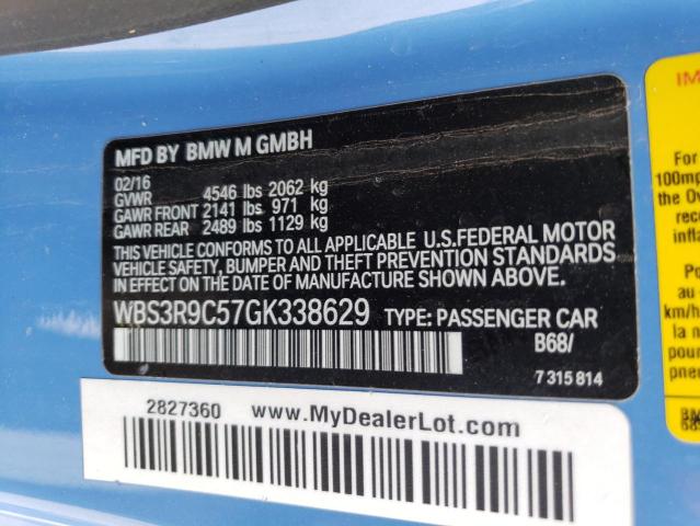 WBS3R9C57GK338629 BMW M4