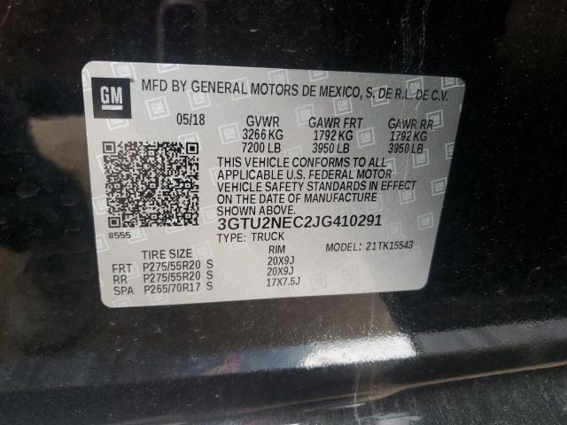 3GTU2NEC2JG410291 GMC Sierra K1500 Slt