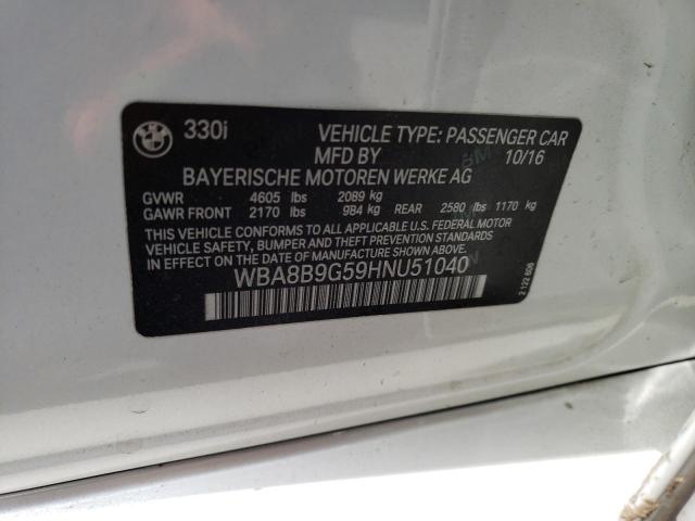 WBA8B9G59HNU51040 BMW 330 I