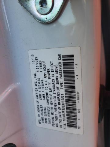 19UUB2F30GA000501 Acura TLX