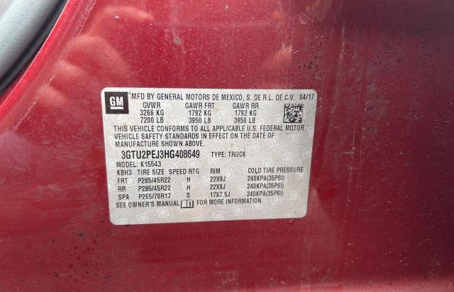 3GTU2PEJ3HG408649 GMC Sierra K1500 Denali