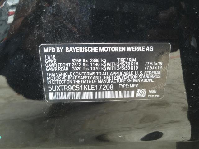 5UXTR9C51KLE17208 BMW X3 Xdrive30i