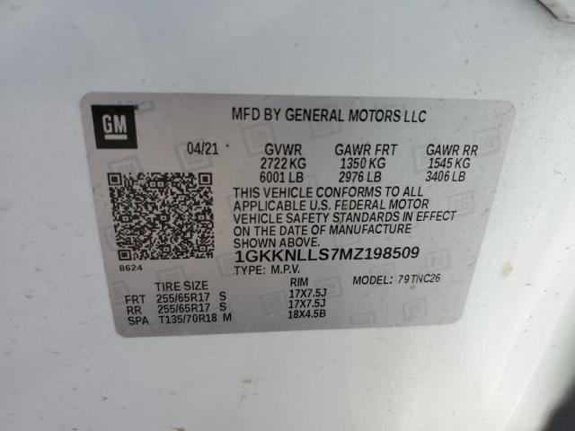 1GKKNLLS7MZ198509 GMC Acadia At4